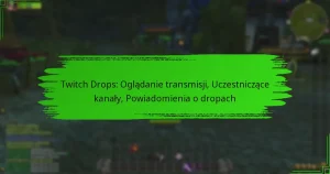 Twitch Drops: Oglądanie transmisji, Uczestniczące kanały, Powiadomienia o dropach
